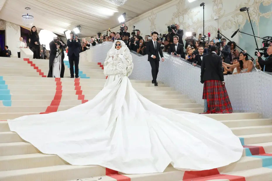 Rihnna at the 2023 Met Gala. (Mike Goppola, Getty Images)