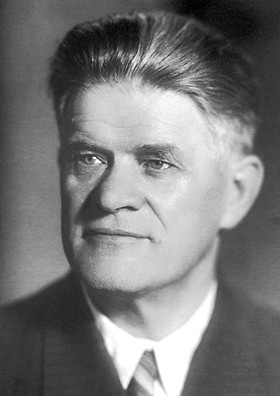A portrait photograph of the physicist Pavel Cherenkov