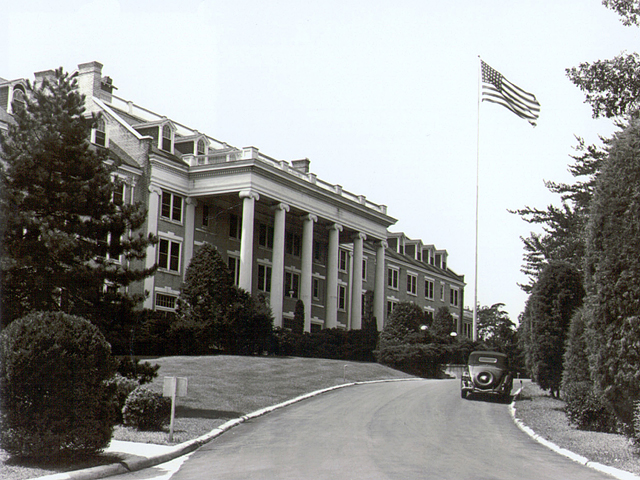 Arlington Hall in Arlington, Virginia. A former girls' school building, it served as the headquarters of the Venona project.