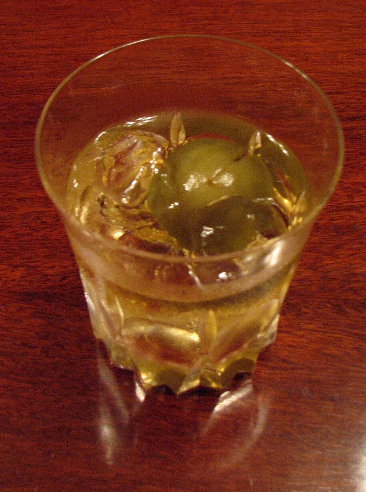Ume fruit and plum liquor in a glass jar