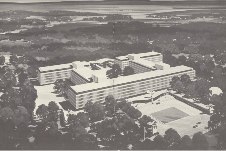 미국 중앙정보국(CIA) 본부 건물.
