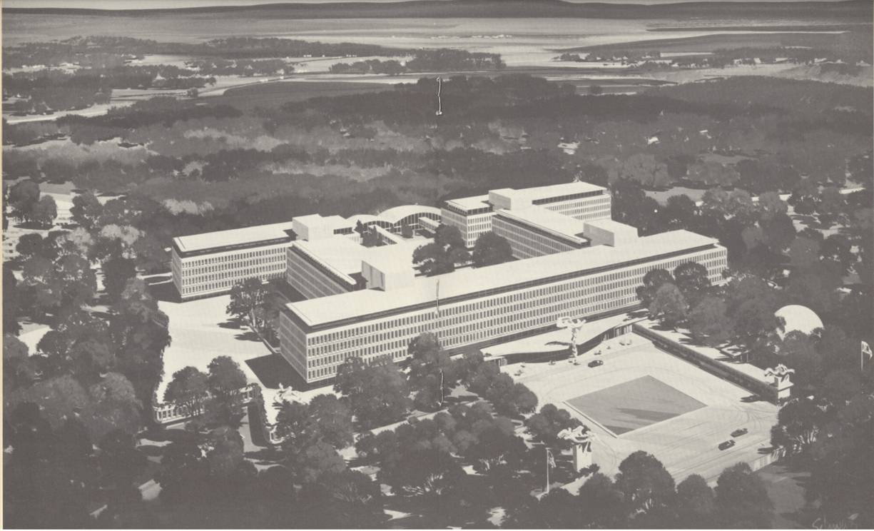 미국 중앙정보국(CIA) 본부 건물.