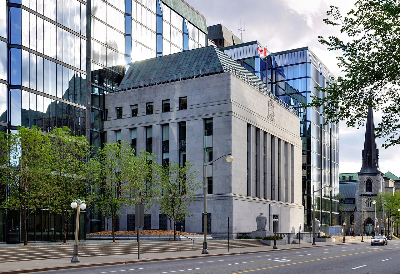 The Bank of Canada building in Ottawa. The physical gold bars transferred under Operation Fish were stored in its vault.